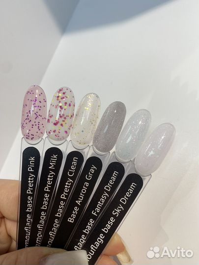 Камуфлирующие базы для ногтей Monami