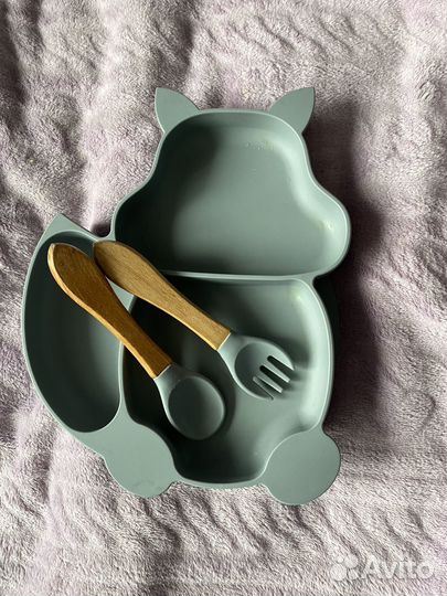 Детская посуда силиконовая