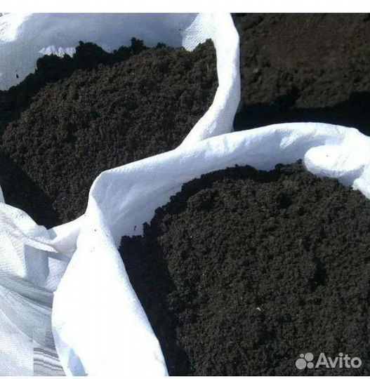 Земля чернозем в мешках