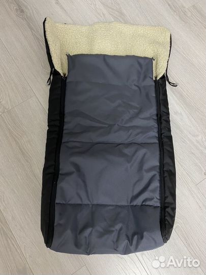 Зимний конверт в коляску на овчине