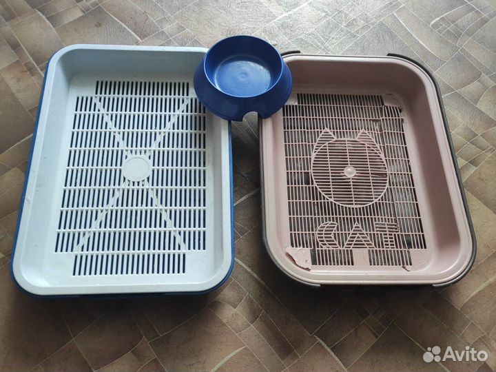 Лоток для кошек и миска