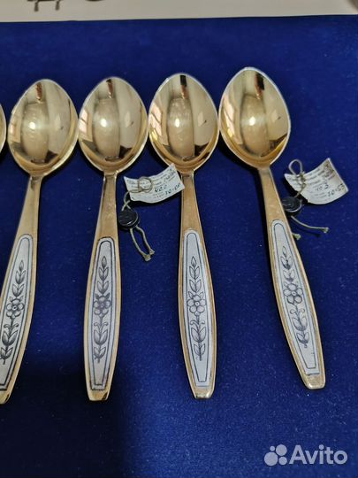 Набор новых серебряных ложек СССР 238,76 гр