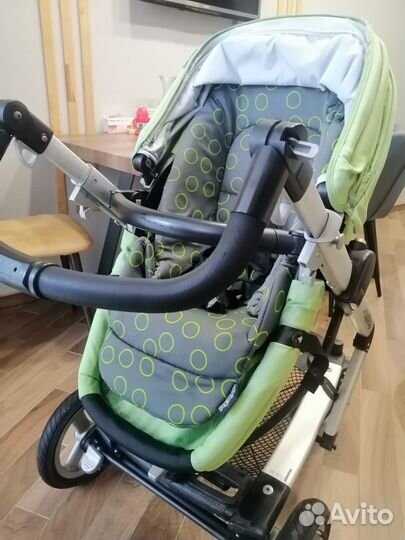 Коляска peg perego 3 в 1 skate 1 с автолюлькой