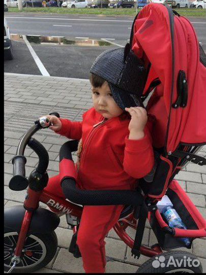 Детский трехколесный велосипед BMW