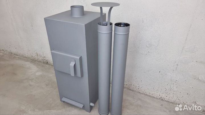 Печь для бассейна на дровах из нержавеющей стали