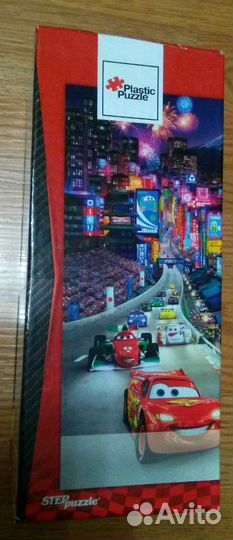 Пазлы пластиковые 300 деталей Тачки