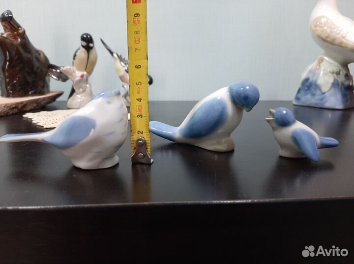 Птичка голубь и др. статуэтка фарфор СССР