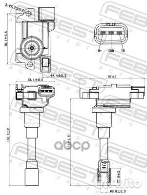 Катушка зажигания 07640001 Febest