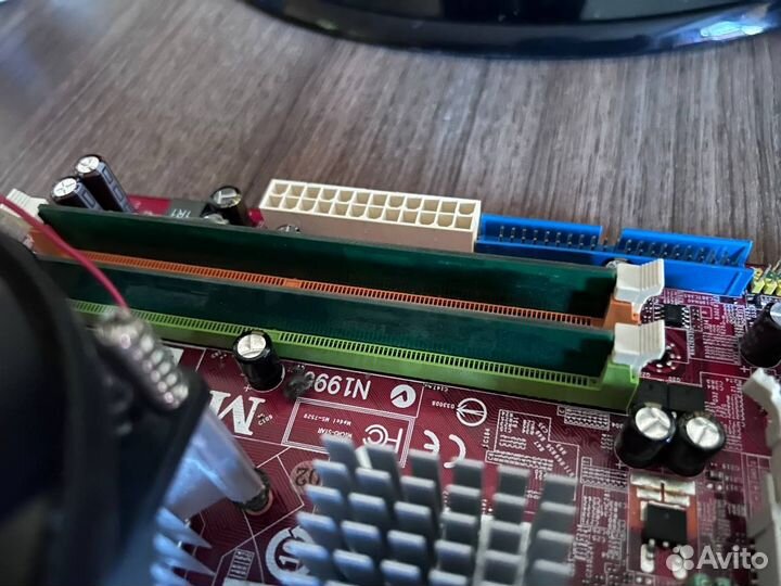 Материнская плата с процессором кулером и озу