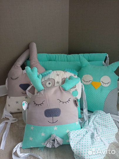 Бортики в детскую кроватку