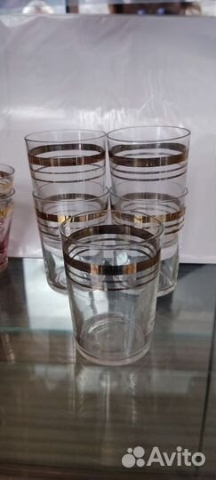 Фужеры цветное стекло СССР