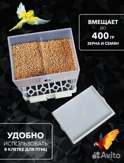 Автокормушка для птиц попугаев