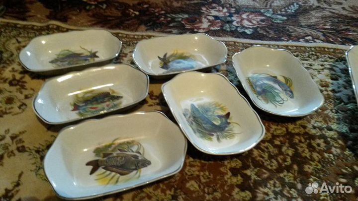 Салатники фарфоровые коростень винтаж74г