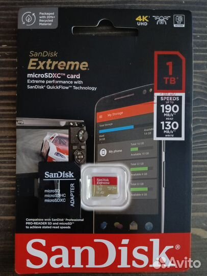 Карта памяти microSD SanDisk Extreme 1 Tb оригинал