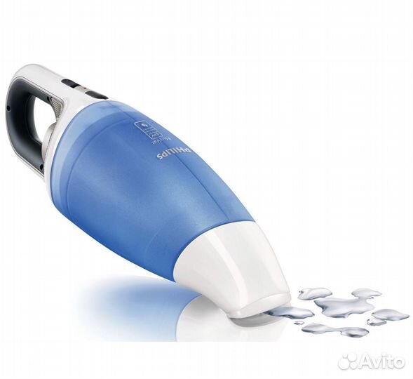 Ручной пылесос Philips FC6142/01, голубой, белый