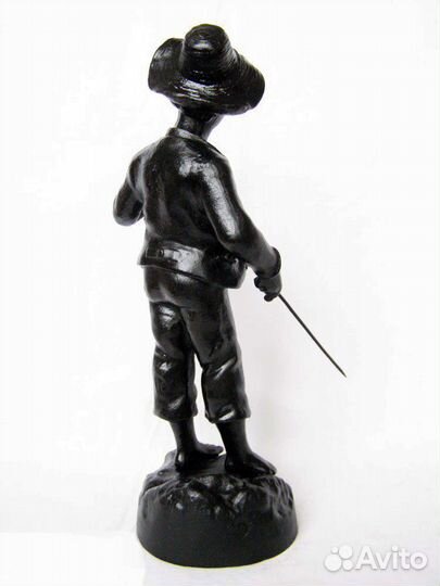 Том Сойер рыбак. Каслинское литье Куса 1980 г СССР