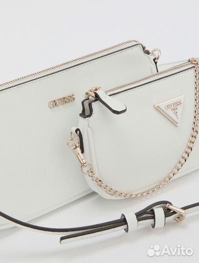 Сумка guess double pouch crossbody