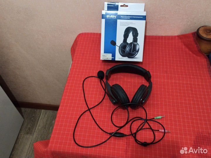 Стерео наушники с микрофоном