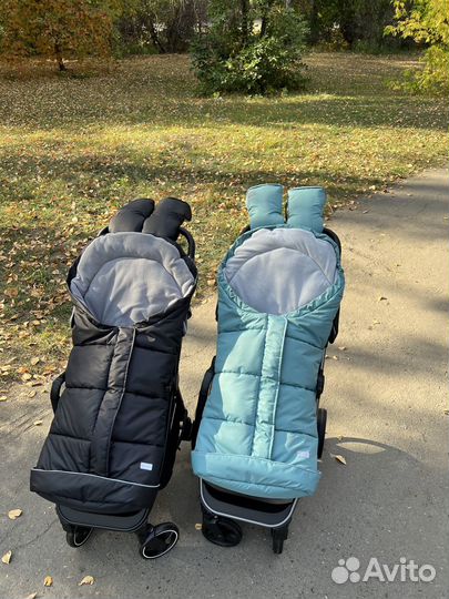 Зимний теплый конверт Just Happy в коляску