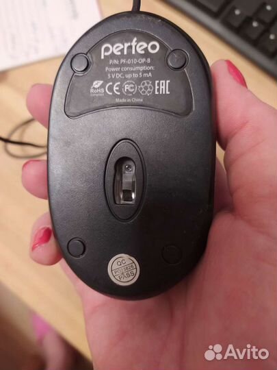 Проводная мини мышь Perfeo PF-010
