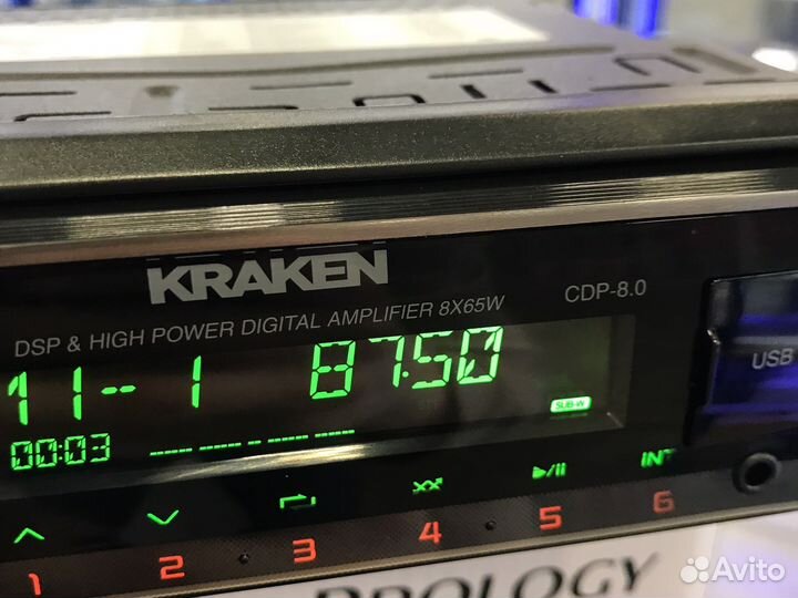 Магнитола Prology CDP-8.0 kraken