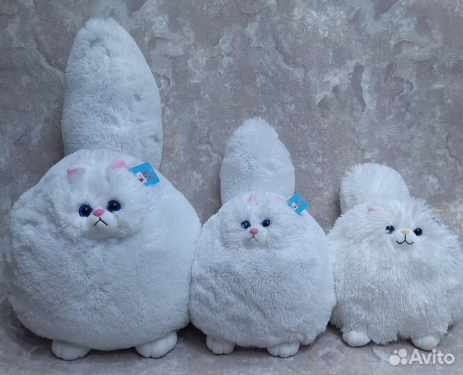 Кот круглый - мягкая игрушка