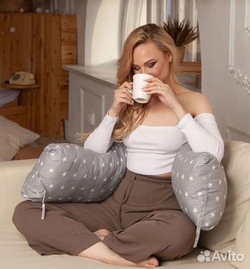 Подушка валик для удобного сна) обнимашка