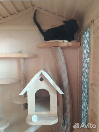 Клетка домик для кролика, грызунов, шиншилл, кошки