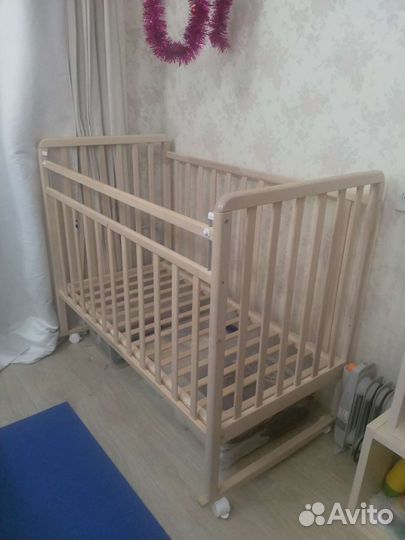 Babyton Кроватка с матрасом 120 на 60