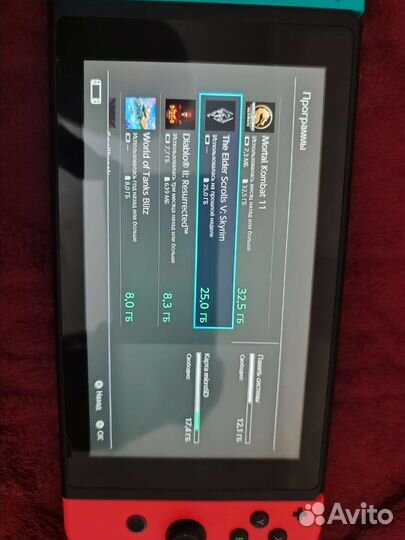 Nintendo switch rev 2 с играми