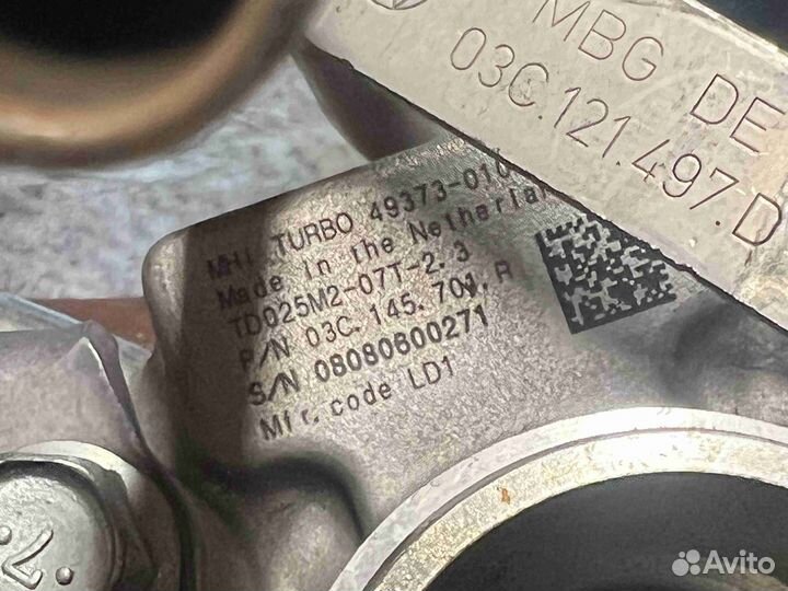 Турбина Volkswagen tiguan (5N1 2008-2016) 03C 145