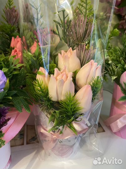 Букеты из мыла ручной работы