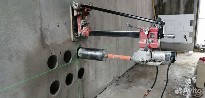 Алмазное бурение сверление отверстий, резка бетона