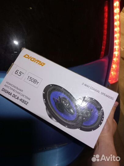 Автоакустика Digma DCA-K602 16,5 см новая