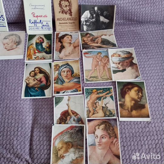 Открытки живопись, скульптура. СССР и ГДР