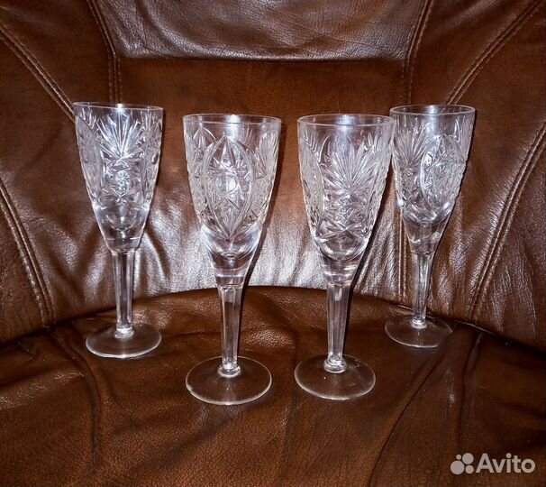 Хрустальные фужеры бокалы СССР
