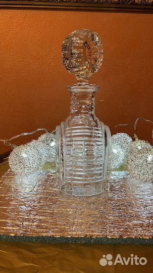 Графин и рюмки Богемского стекла