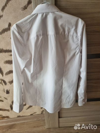 Рубашка белая для мальчика 146