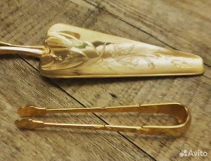 Щипцы для сахара позолота Франция