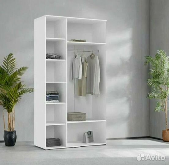 Прихожая Норд + 3 ств шкаф белый глянец холодный
