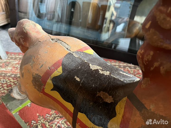 Конь качалка старинный