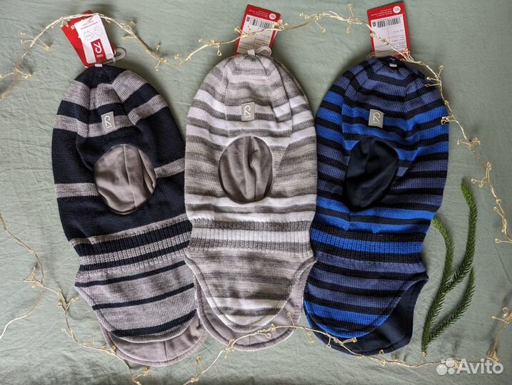 Новая шапка шлем reima рейма балаклава шерсть 52