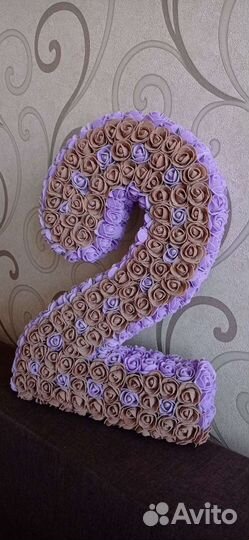 Объемная цифра 2