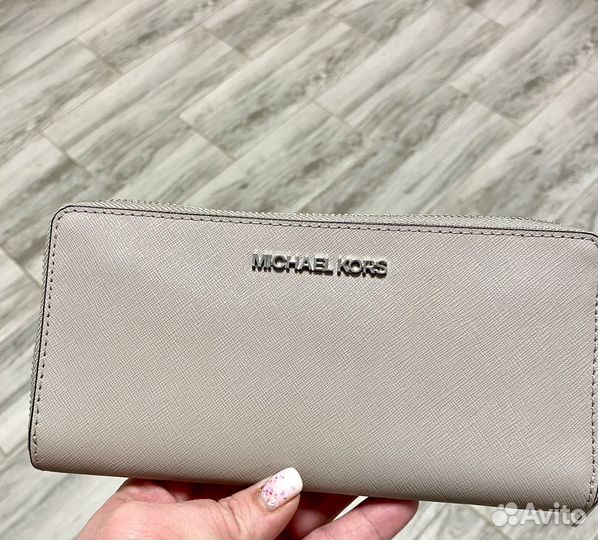 Кошелек Michael Kors 20.5x10 нат кожа Сафьяно