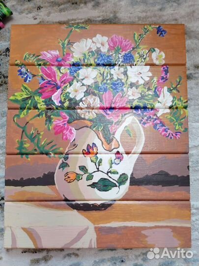 Картина по номерам деревянная