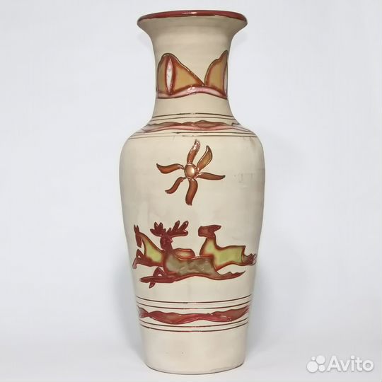 Ваза керамическая ручной работы. Высота 58 см