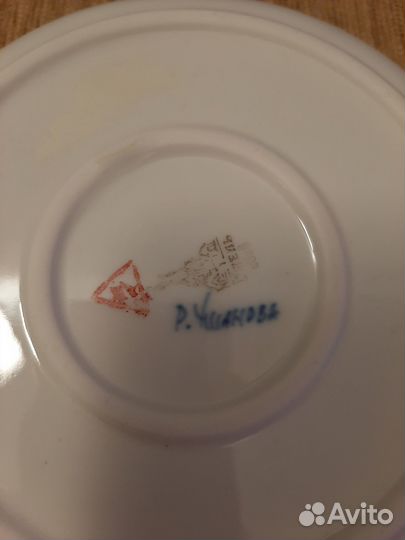 Чайная пара гжель авторская работа