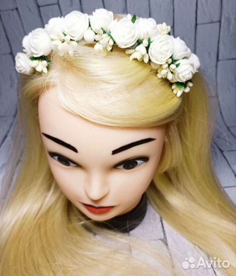 Ободок на праздник утренник ручной работы цветы