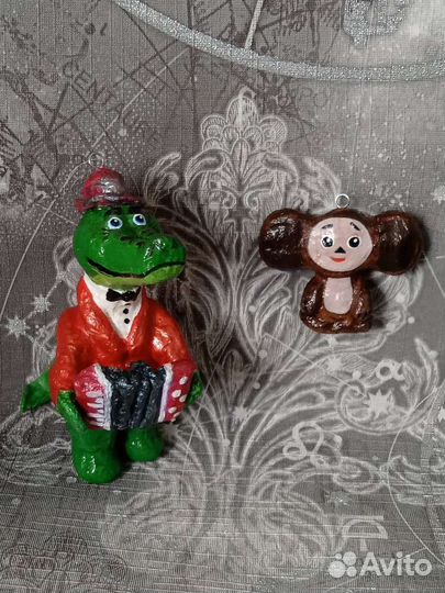 Ватные ёлочных игрушки