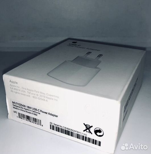 Apple type-c Power адаптер 20w/18w/35w/iPad/iPhone